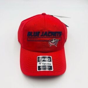 Fanatics Columbus Blue Jackets NHL Authentic Pro Red Adjustable Hat Baseball Cap